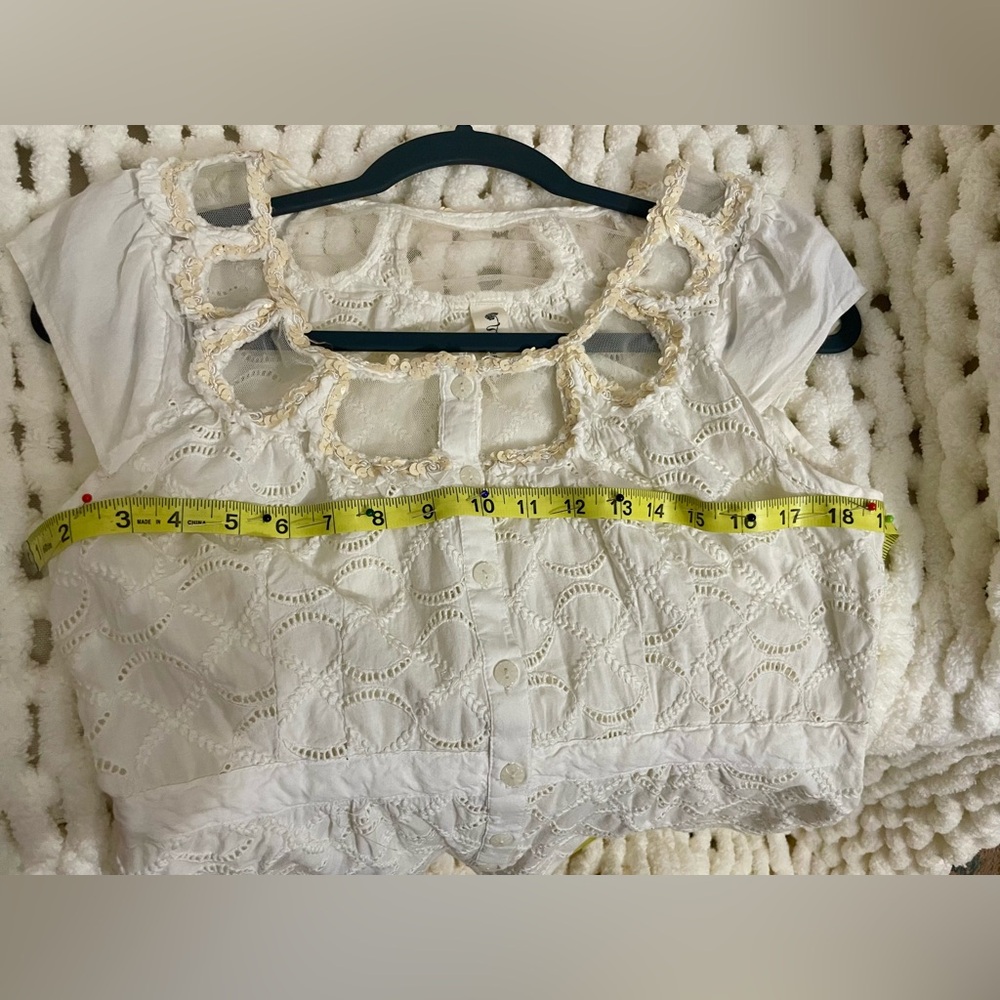 Anthropologie Floreat Trellis blouse sz 4 - Picture 11 of 12